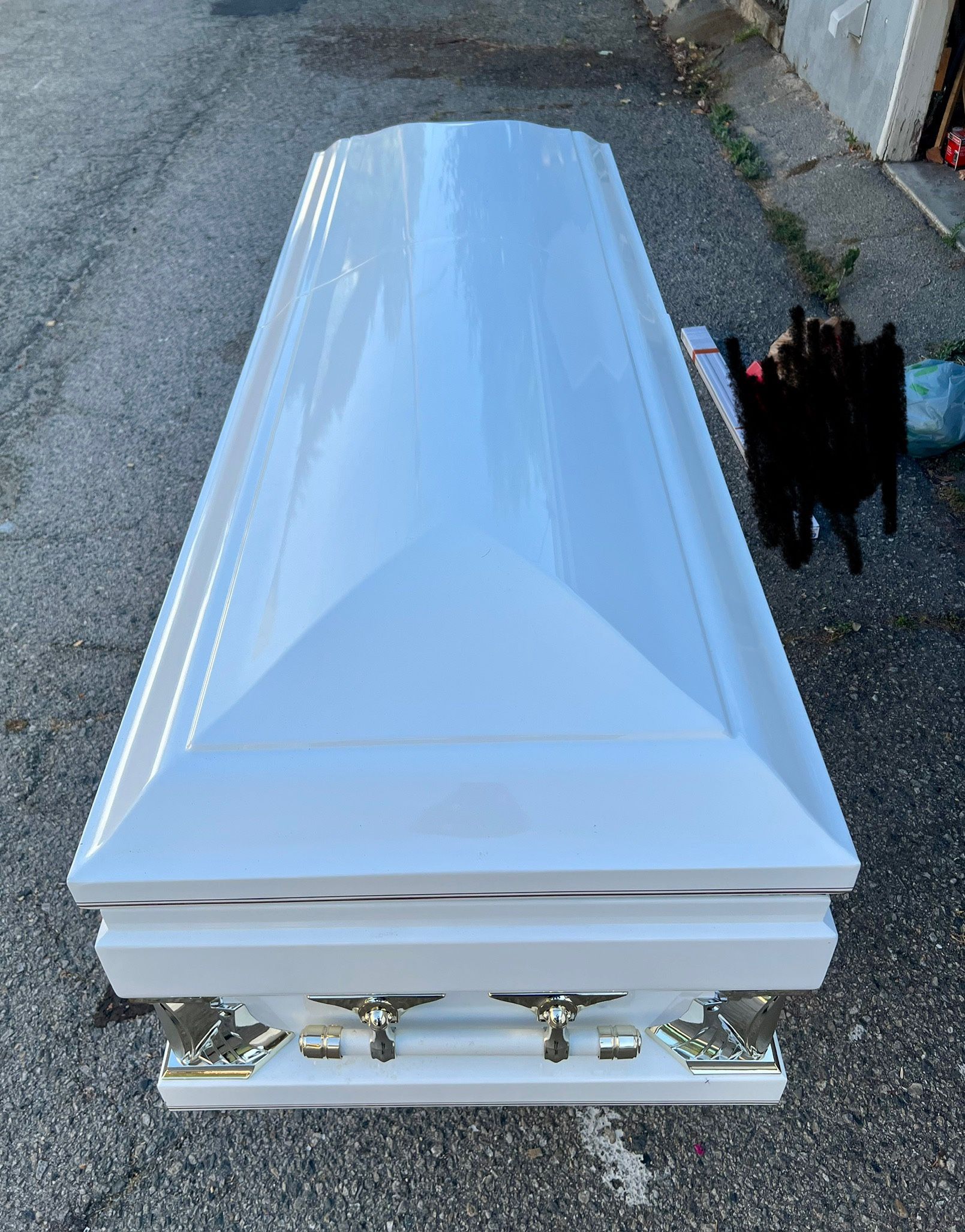 Metal casket Halloween Decorations/ Prop