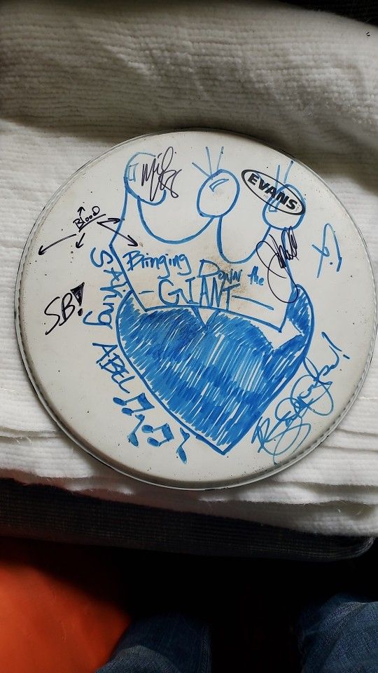 Saving Abel Signed Drum Head