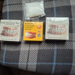 Dentures, Three Sets, Never Been Used