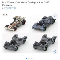 Star Wars 2016 Sdcc Hot Wheels 