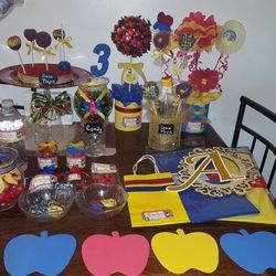 Decoracion de mesa de dulces Blanca nieves (snow white))
