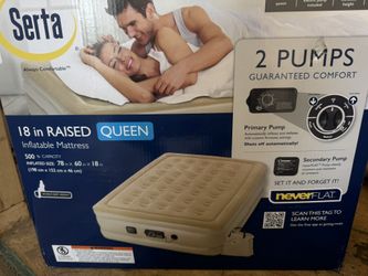 Serta 18” Inflatable Mattress - New - Never Opened