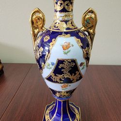 English Style 24k Gold Gilded Flower Vase