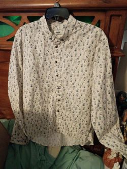 Men's Brava Peanuts gang print button down shirt