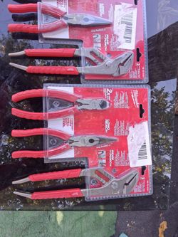 2 Brand New Milwaukee grip Pliers Set/Each set for $ 50