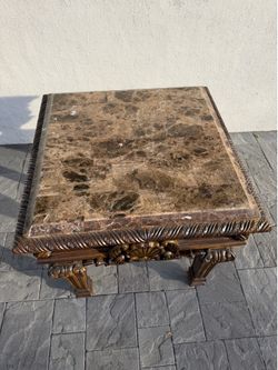 Marble and wood Coffee and End Tables