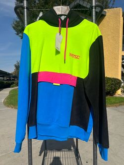 Bnwt WeSC colorblock fleece hoodie size large