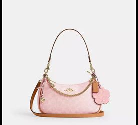Coach Powder Pink Teri Shoulder Bag 2026 collection