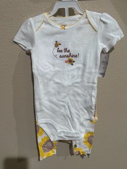 Carter's Baby Girl 3-Piece Sunflower Set 18M - NWT Q