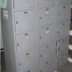 Medart 15 door heavy duty commercial lockers