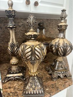 Decorative Bowl and Finial Set