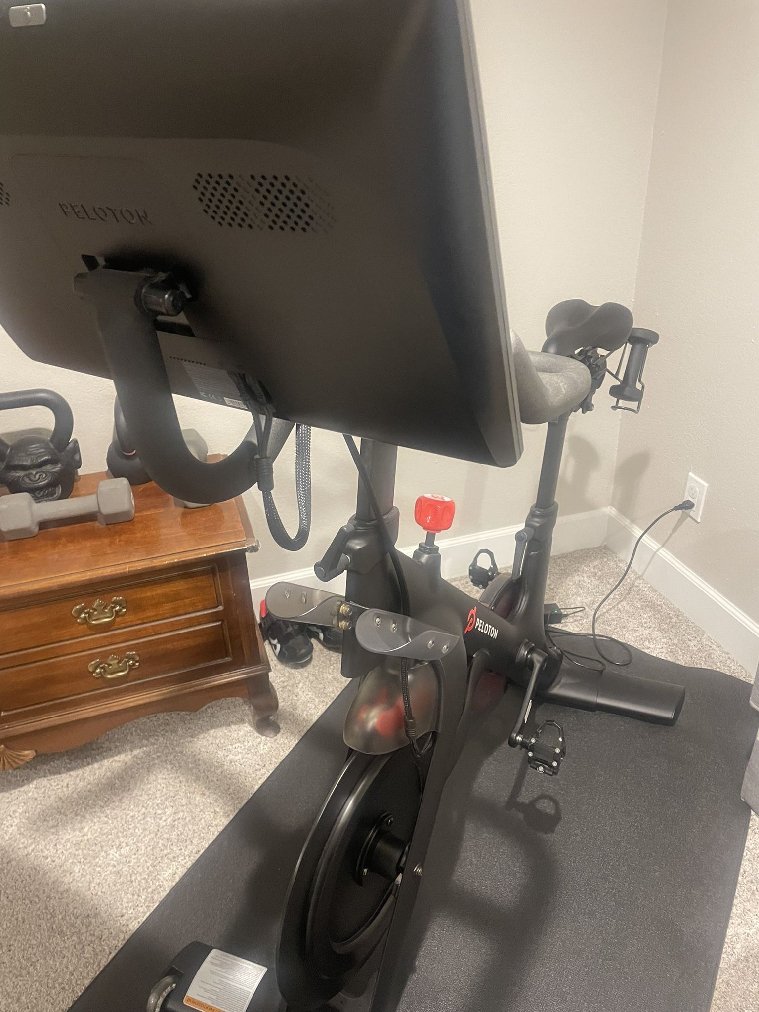 Peleton With 3 Pound Weights And Size 8 And 11 Shoes