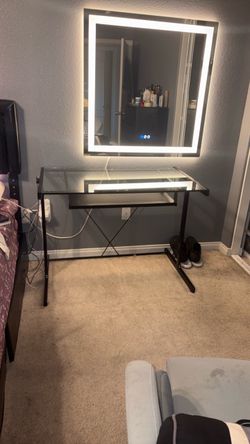 Glass desk