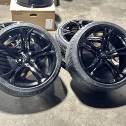 20x10 20x11 CHEVY CAMARO ZL1 GLOSS BLACK WHEELS RIMS TIRES 5x120 SS RS Z28 1LE-We Finance