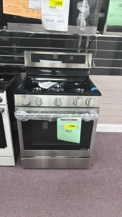 LG 6.3 cu. ft. Stainless Freestanding Convection Smart Gas Range Irgn6325x