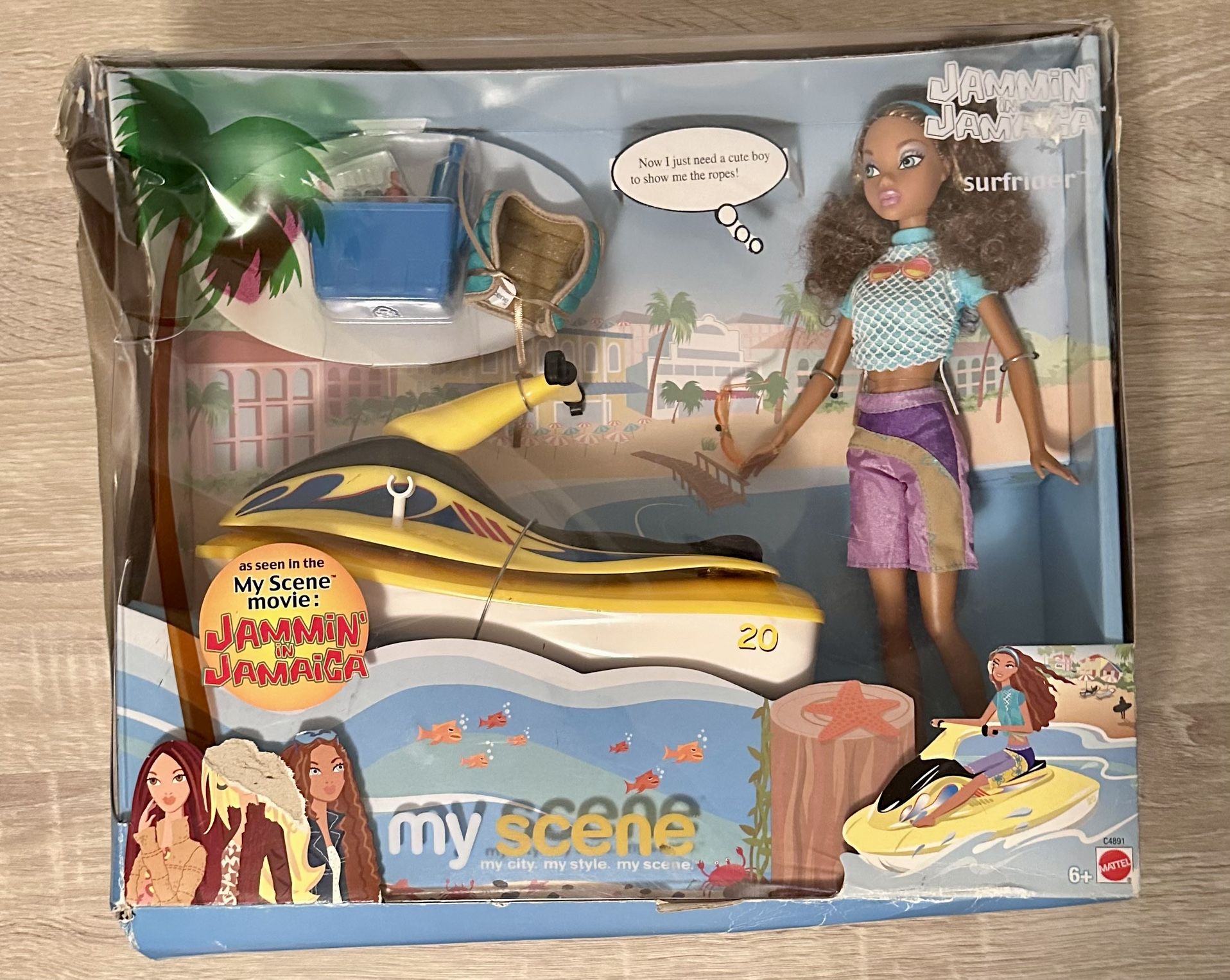 RARE My Scene Jammin’ In Jamaica Movie Surfrider Giftset