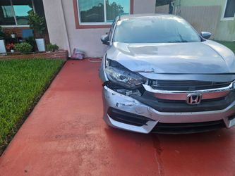 2018 honda civic front and rear damage runs