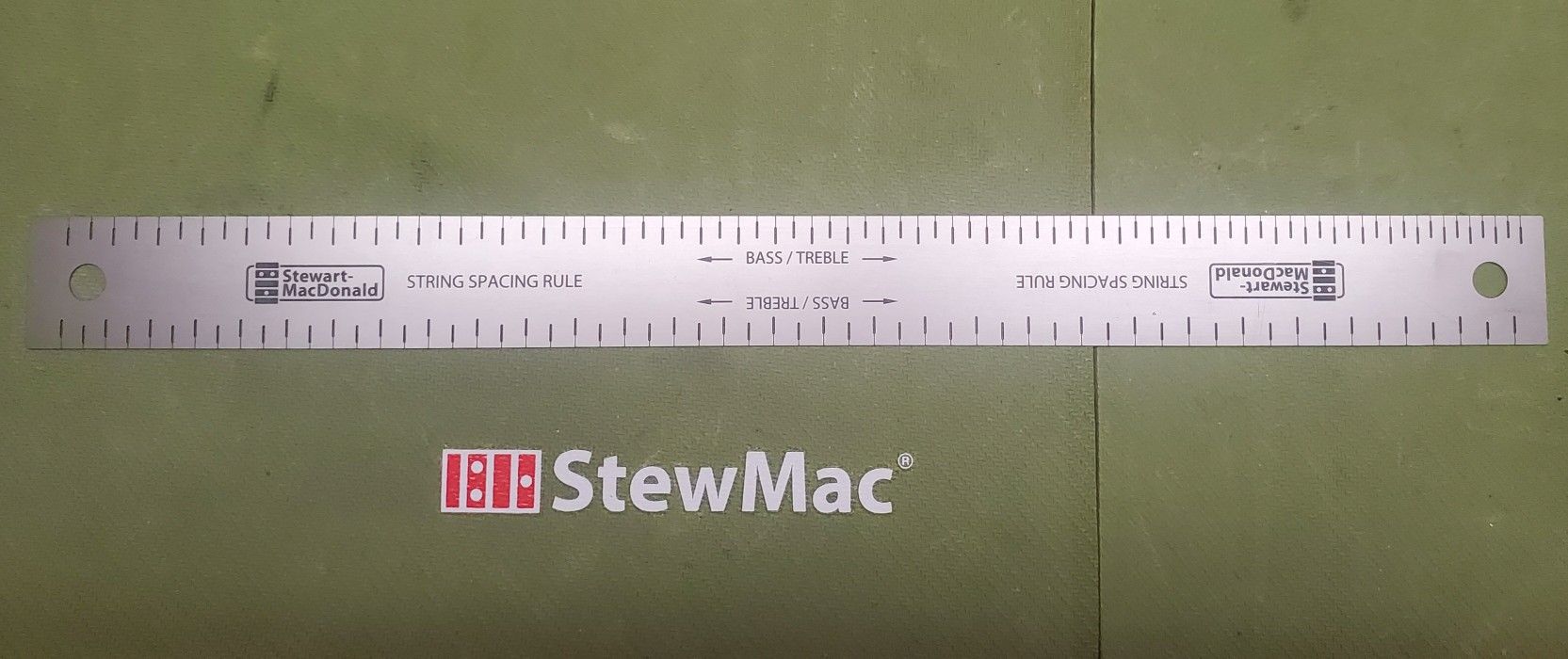 StewMac 0673 String Space Rule - Luthier Guitar Repair Tool