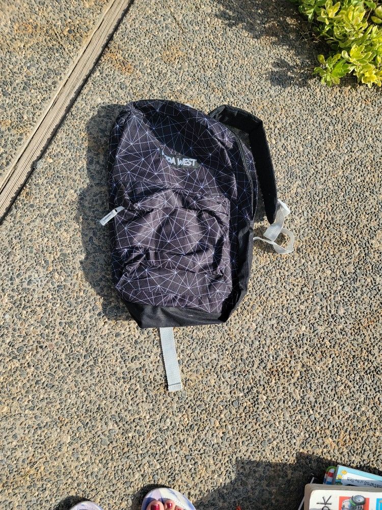 Black and Silver Backpack