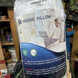 New Still On The Bag 10 Inch Wedged Pillow