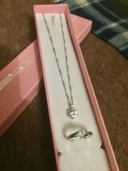 Matching ring and necklace