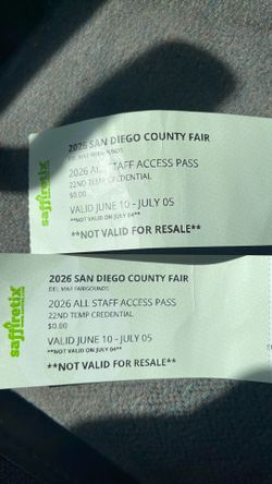 Del mar fair tickets