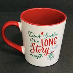 Vintage Gibson Home 15.5 oz. Dear Santa - It's a Long Story Mug