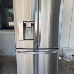 Lg Counter Depth, Three Door Stainless Steel Fridge
