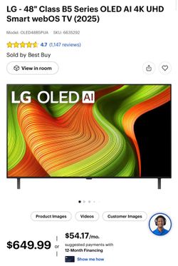 LG B5 OLED 4K 48”