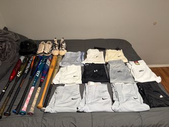 baseball gear and hats