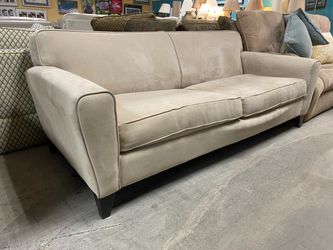 Taupe 2 Seater Sofa w/ Black Feet