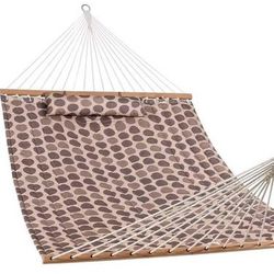 Lazy Daze 12 FT Double Quilted Hammock with Spreader Bars and Pillow, ( it doesn't include stand)