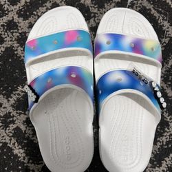 Women Croc Slides Sz7