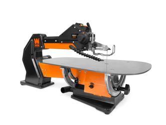NEW! WEN 21″ 1.6-Amp Variable Speed Parallel Arm Scroll Saw with XL Dual-Bevel Steel Table