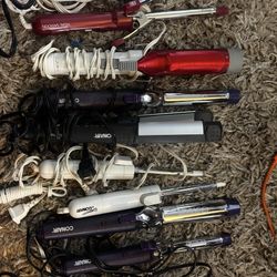 Variety Of straighteners /curling Irons 