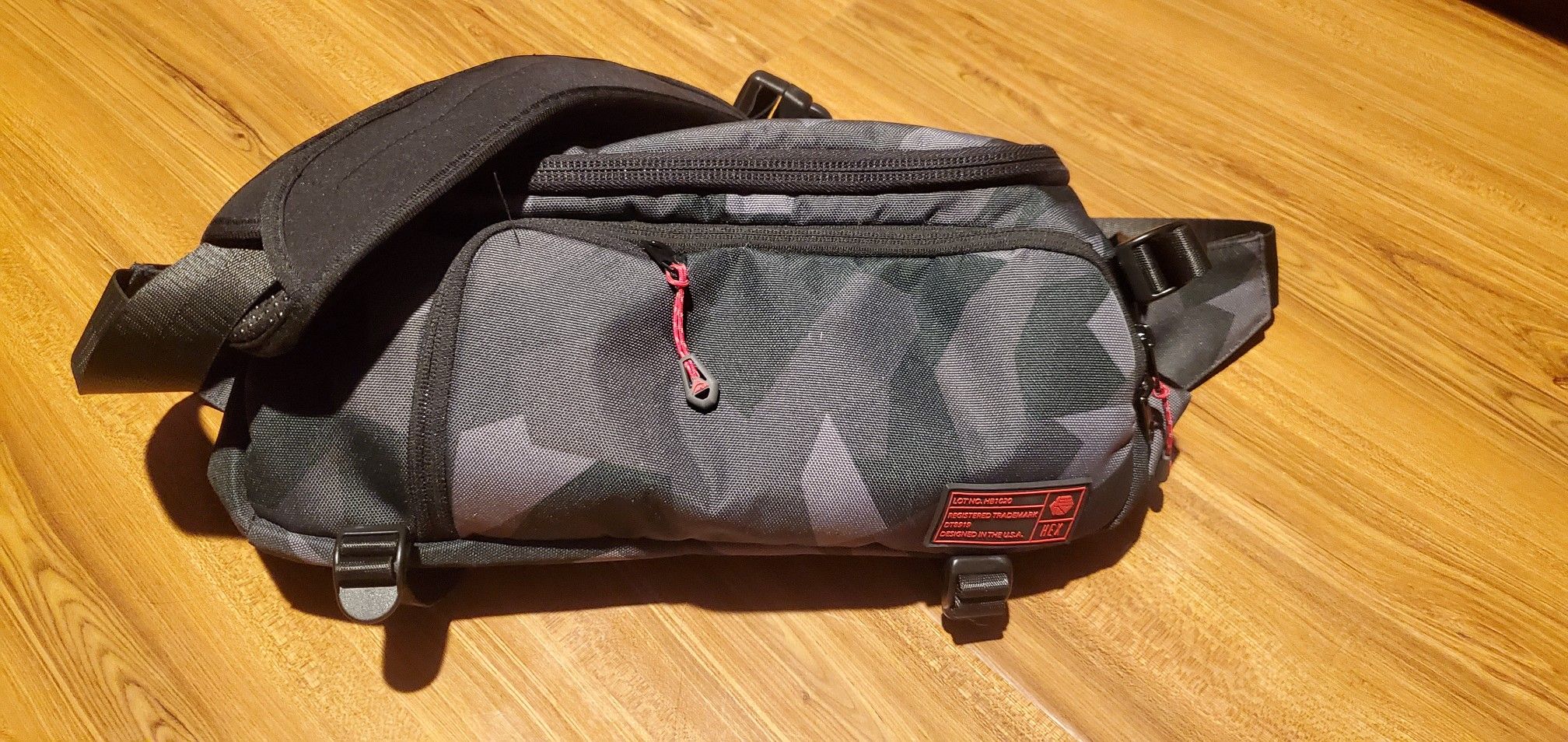 Hex Ranger Glacier Camo DSLR sling bag w/ extras