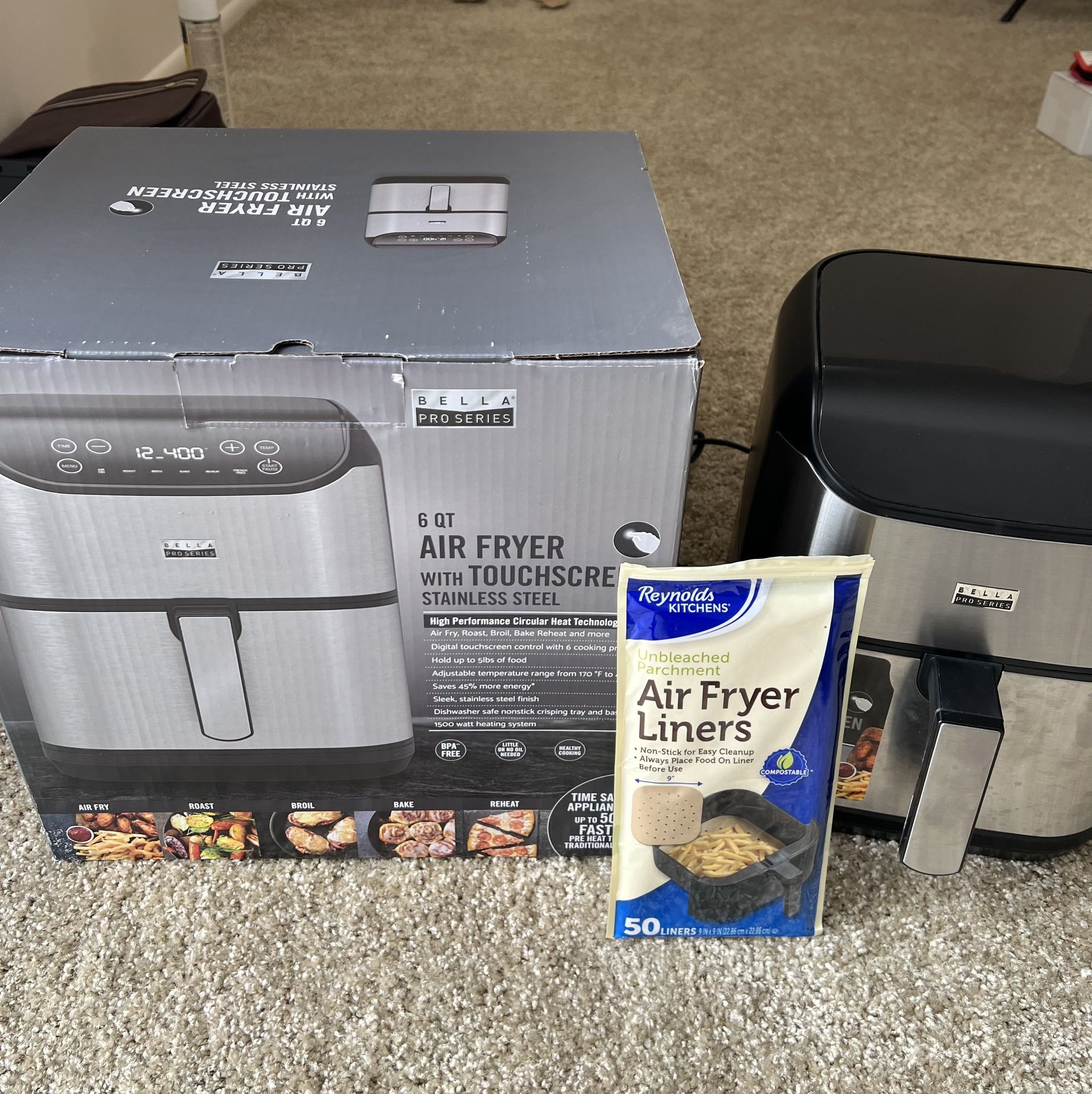 Bella Air Fryer - Almost new, with original box (used a couple times)