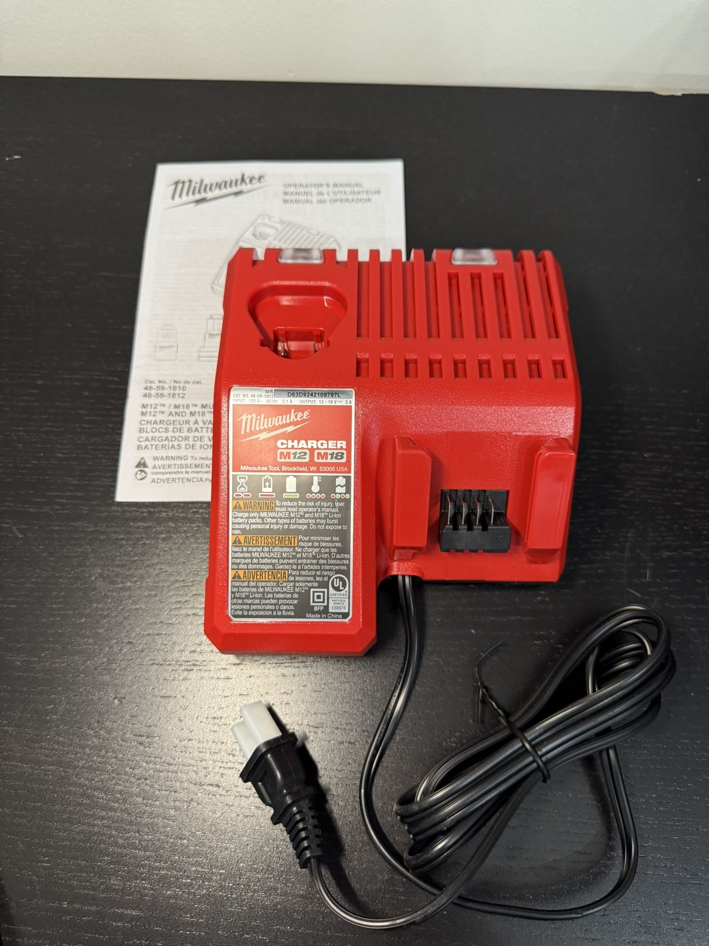 Milwaukee Charger M12 (M18)