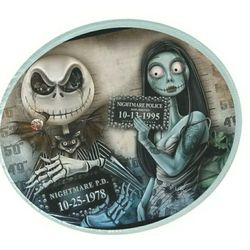 Jack Skellington n Sally Cutting Board 