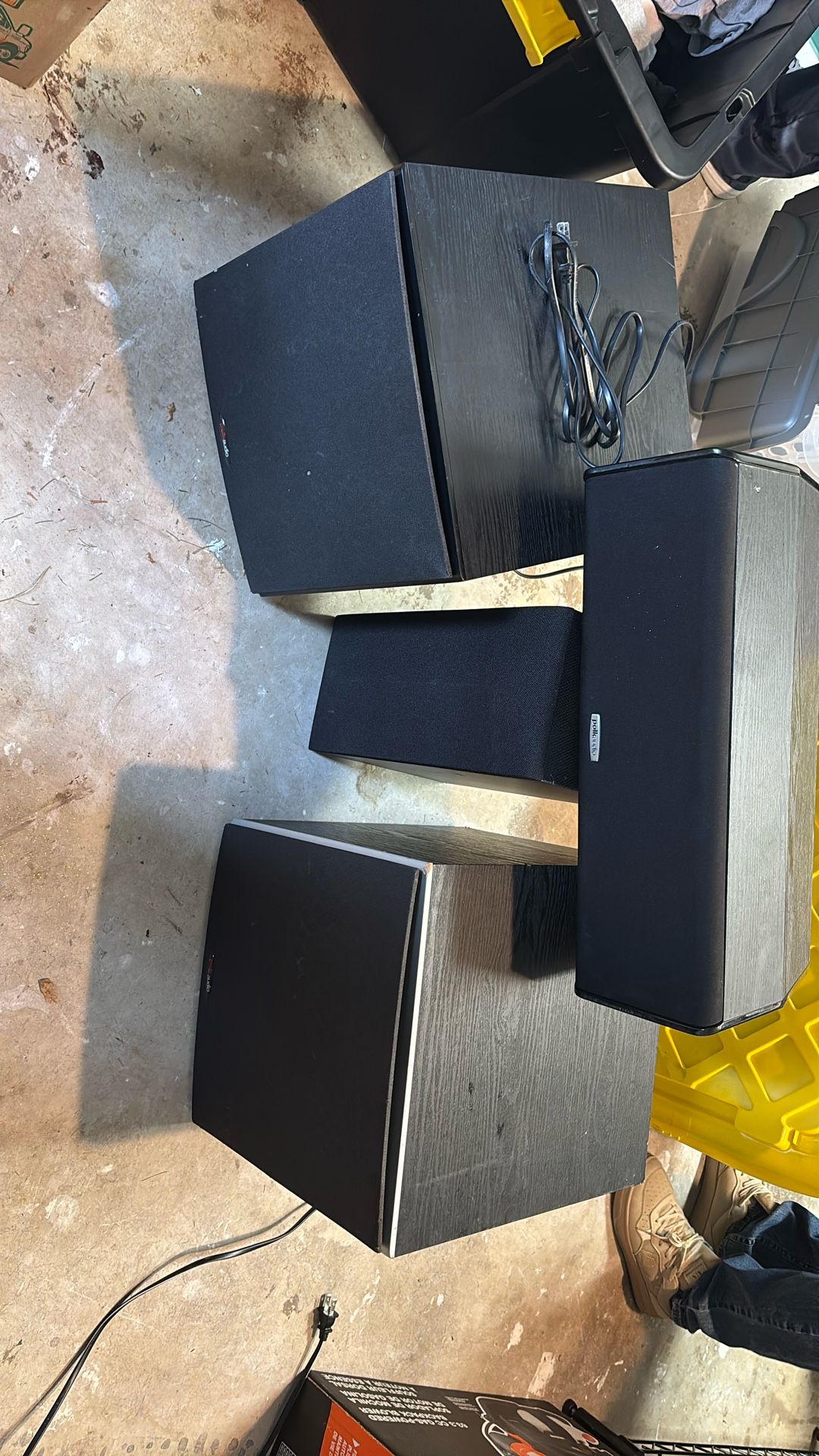 Polk Audio Subwoofers & Center Channel Speaker – Home Theater Set
