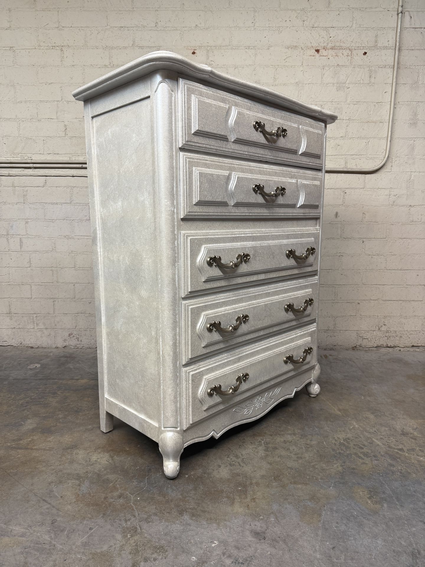Delivery is available vintage solid wood chest dresser with 5 storage drawers $490 OBO!
