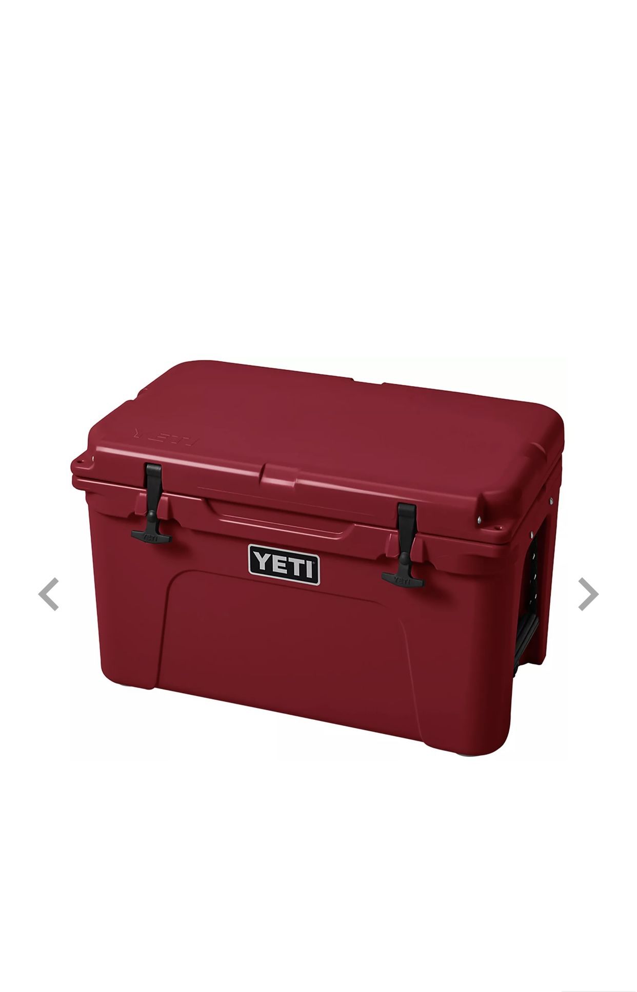 Yeti Cooler 25.75” x 16.125” x 15.375” Holds 28 cans Dry ice compatible Tight lock