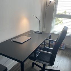 Move Out SALE (desk, chairs, lights, bedframe) 