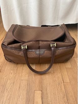 Brown Nine West Luggage Duffle Bag with Wheels