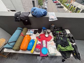 Camping & Hiking and climbing Gear Lot