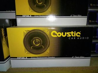 New Coustic car audio 4 inch 2 way speaker pair