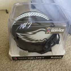 Micheal Vick Autographed Mini Helmet