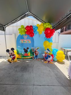 Mickey Mouse Backdrop and Cutouts