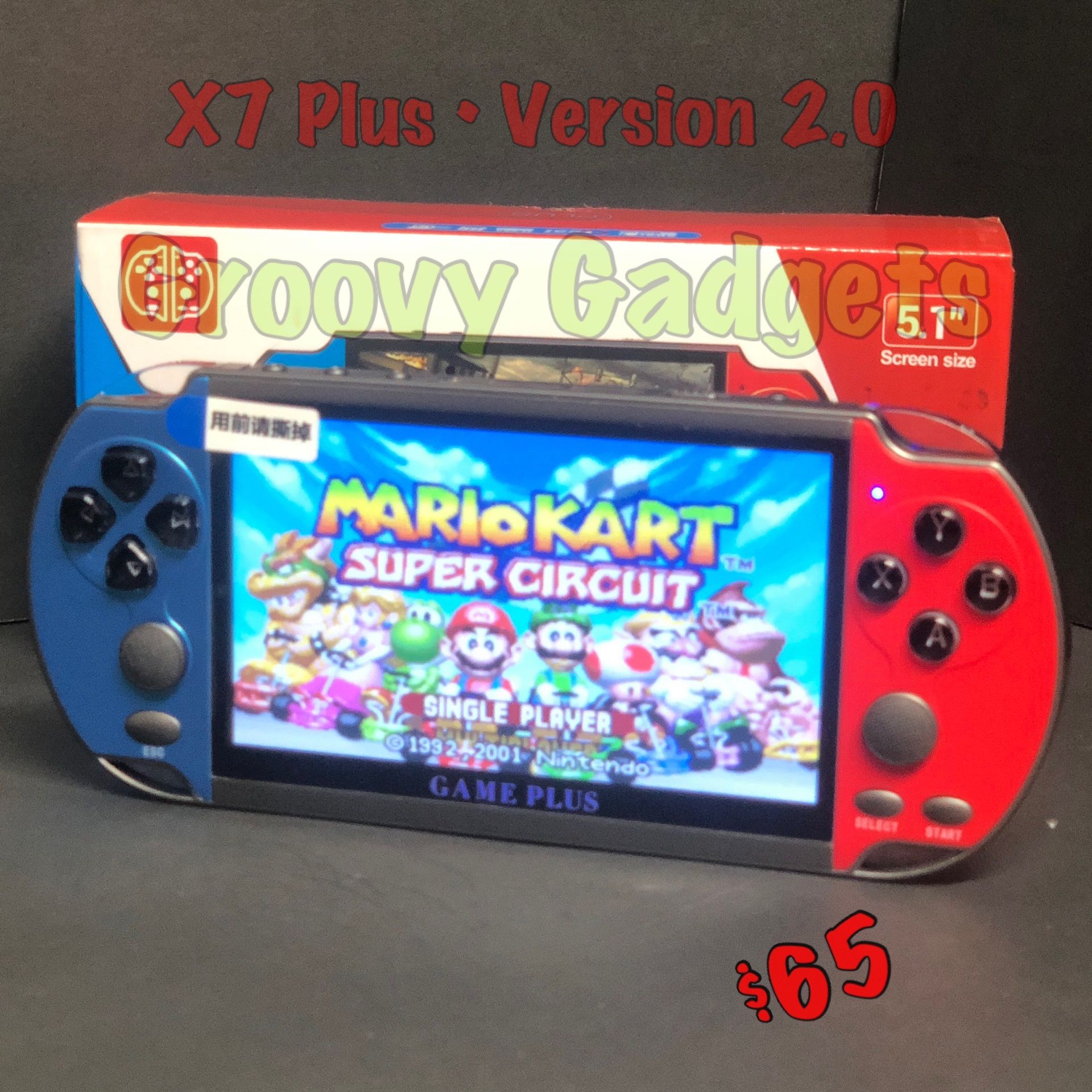 X7 Plus • 2021 Version🔥More Than 7,999 Retro Games Built-In🔥New In Box • Rechargeable