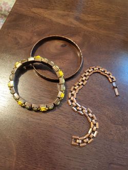 vintage  copper bracelets  / jewelery